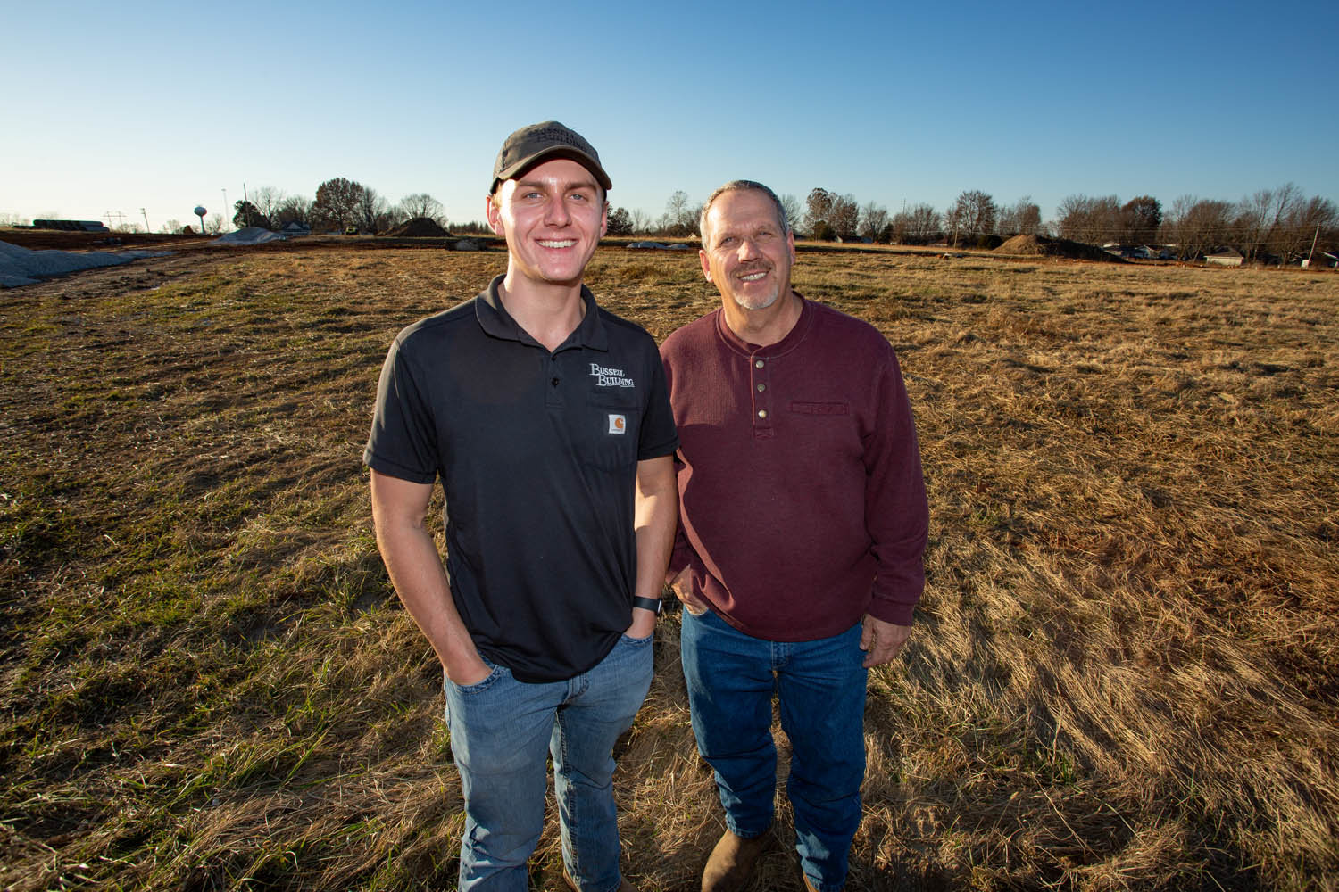 MEETING THE DEMAND: Bussell Building, led by Tyler, left, and Kenny Bussell, is developing six subdivisions, including a new one on 200 acres in Battlefield.
